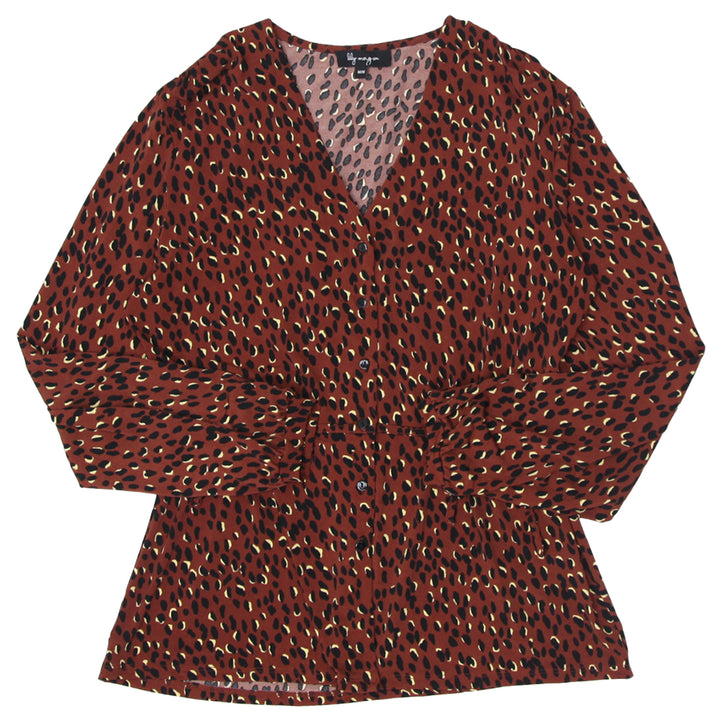 Ladies Lily Morgan Long Sleeve Printed Top