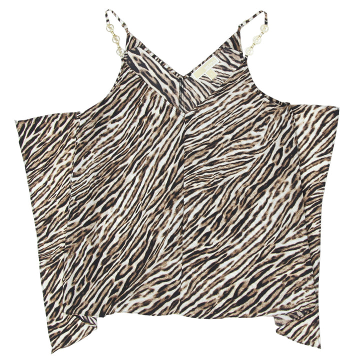 Ladies Michael Kors Strappy Animal Print Top