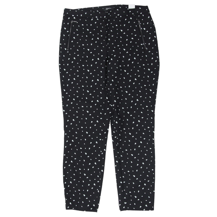 Ladies Reitmans Black Printed Ankle Pants