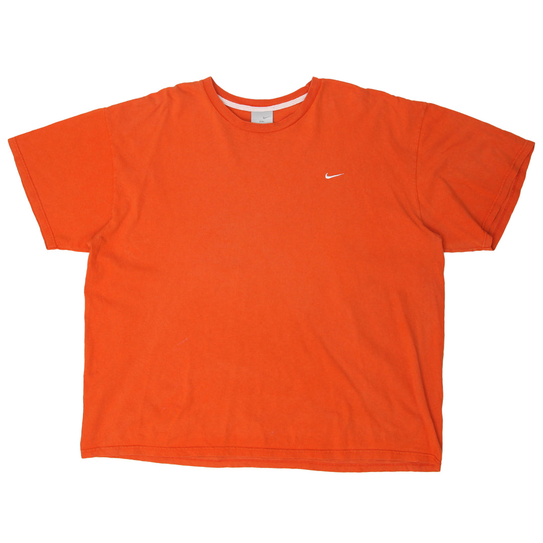 2000 Nike Vintage Swoosh Embroidered Crewneck T-Shirt Orange XXL