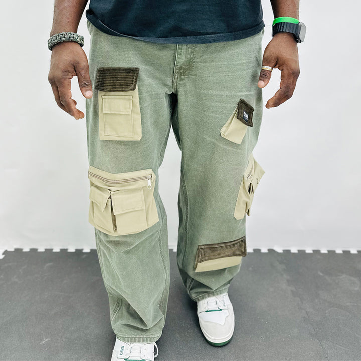 Rework Carhartt Dungaree Fit Multi Pocket Work Pants