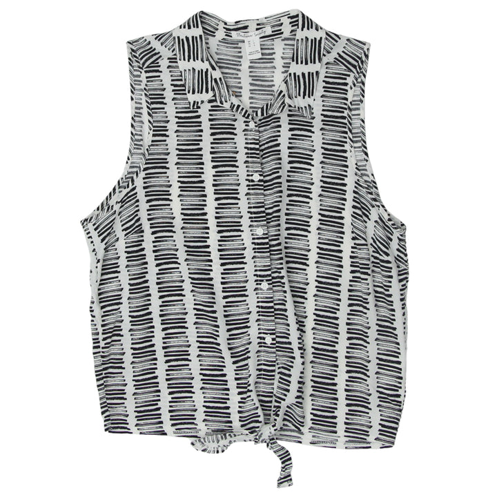 Ladies Streetwear Society Black & White Sleeveless Top