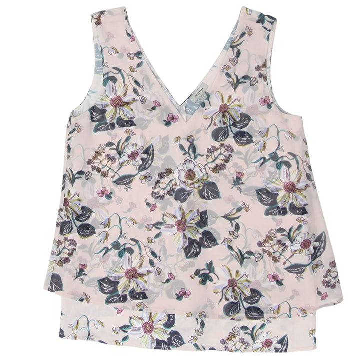 Ladies Floral Tristan  V-Neck Sleeveless Top