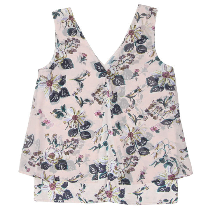 Ladies Floral Tristan  V-Neck Sleeveless Top