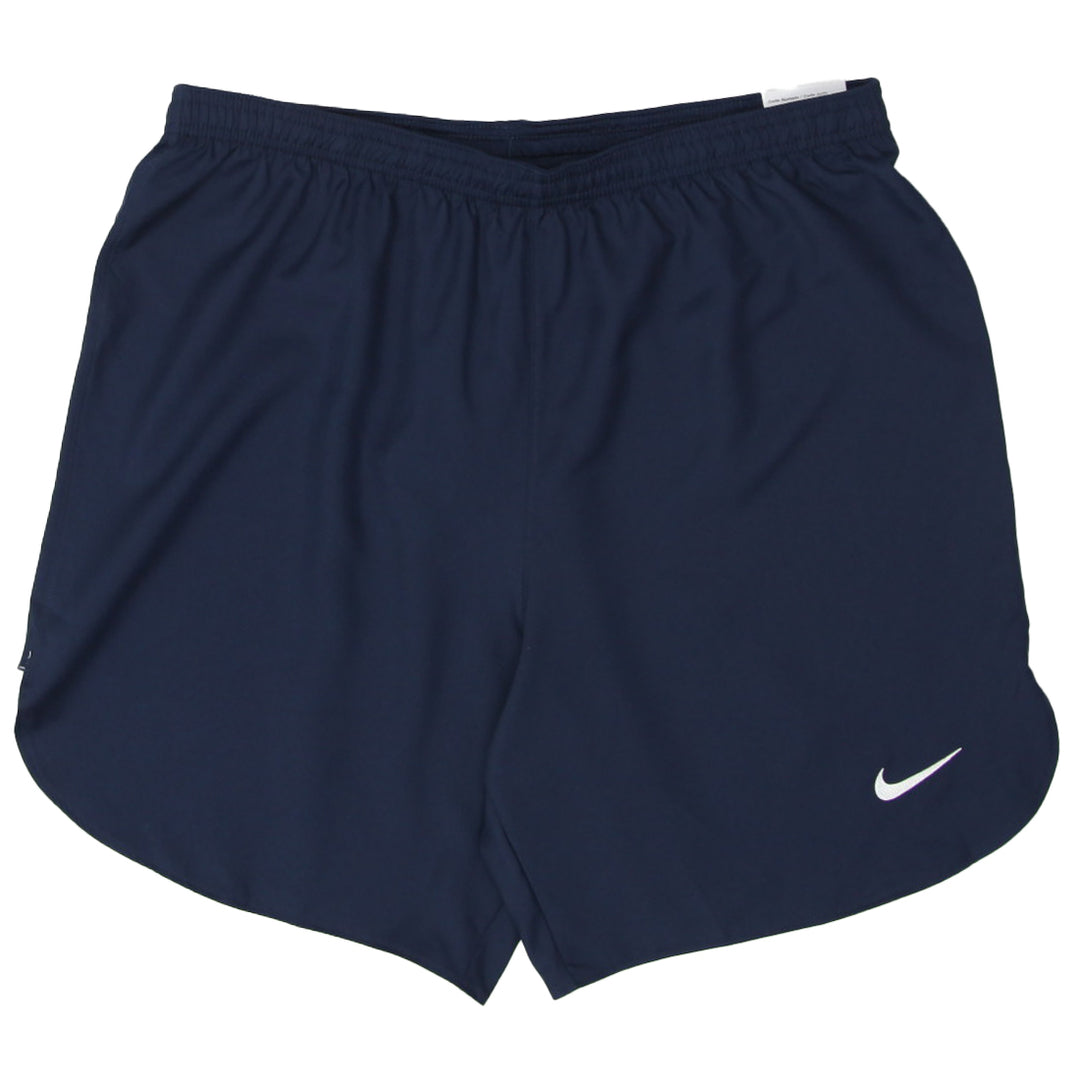 Mens Nike Swoosh Embroidered Slim Fit Navy Sports Shorts