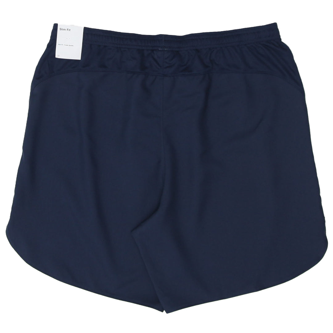 Mens Nike Swoosh Embroidered Slim Fit Navy Sports Shorts