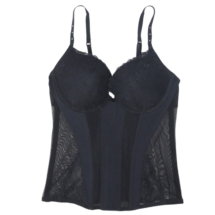 Ladies La Senza Black Mesh Corset