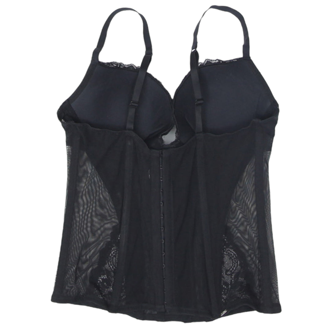 Ladies La Senza Black Mesh Corset