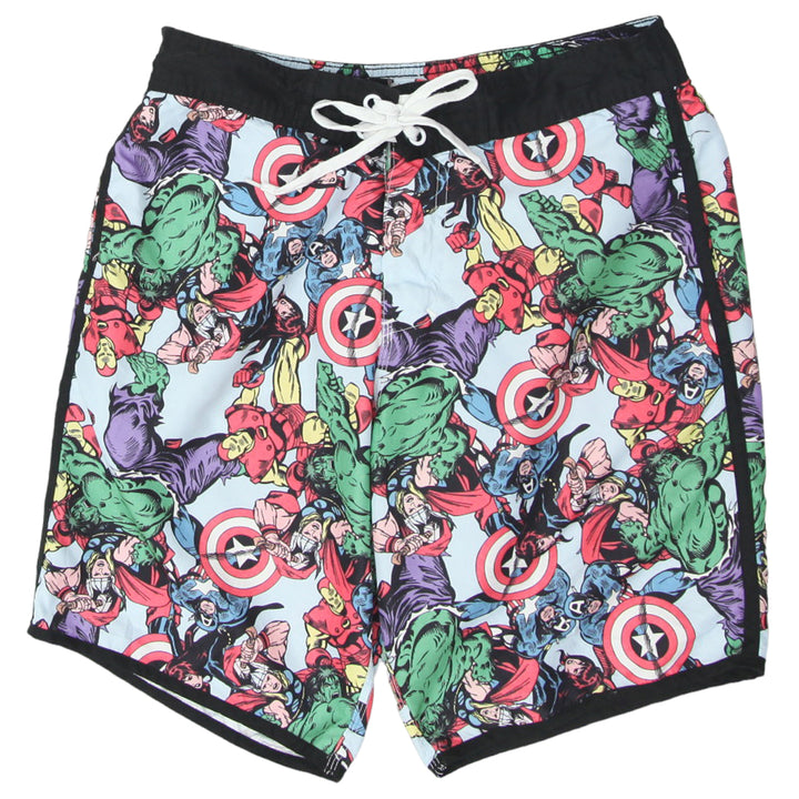 Mens Marvel All Print Swim Shorts