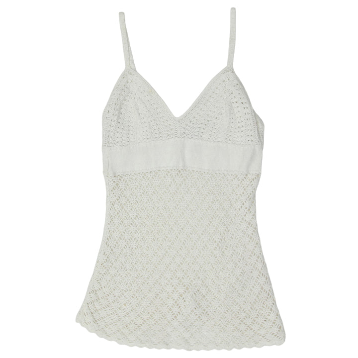 Y2K Heart Soul Crochet Strappy Top