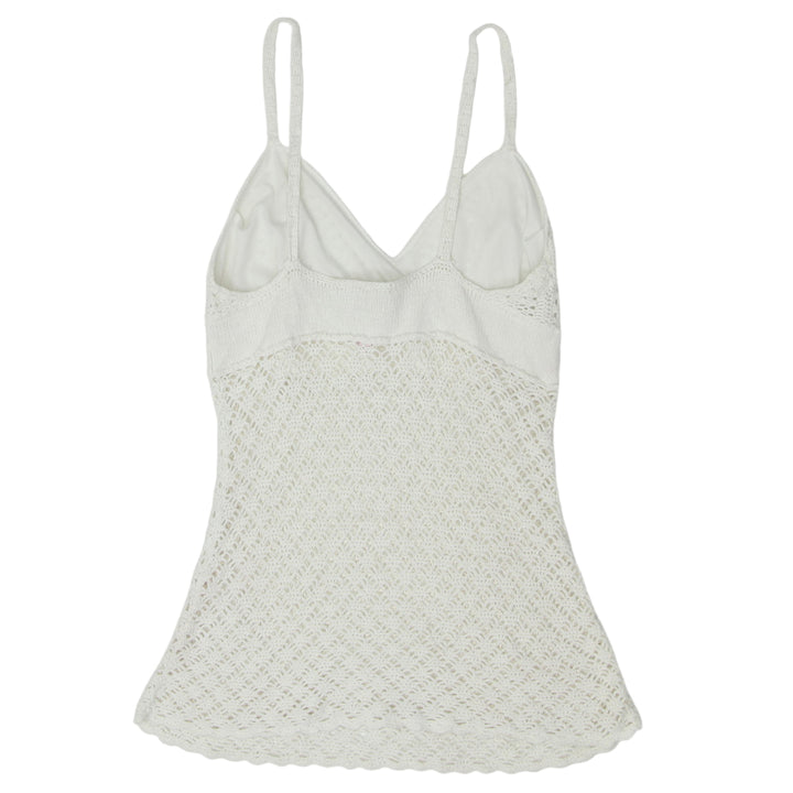 Y2K Heart Soul Crochet Strappy Top