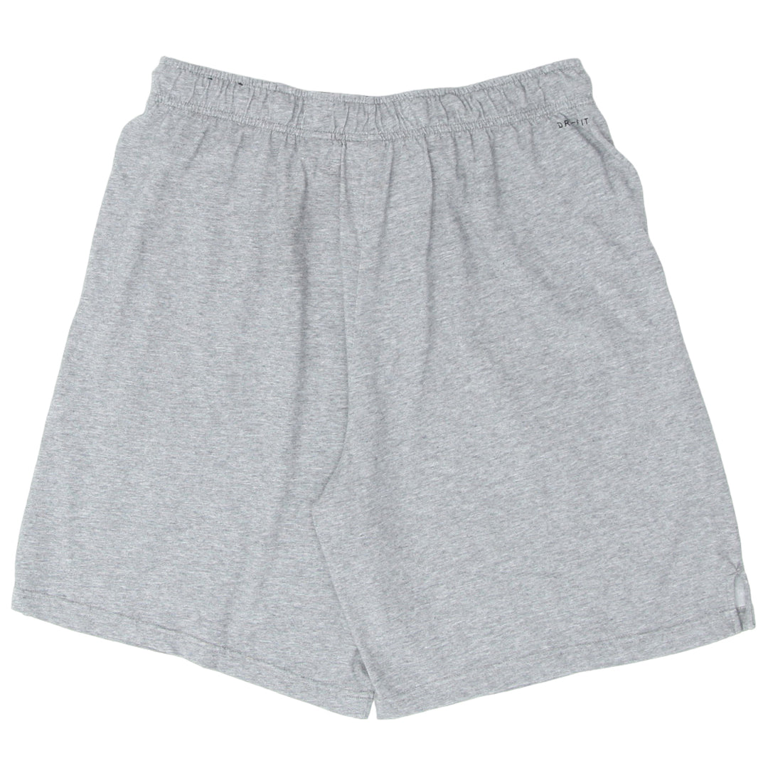 Mens Embroidered Nike Logo Gray Shorts