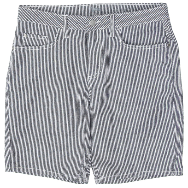 Ladies Lee Riders Mid Rise Striped Shorts