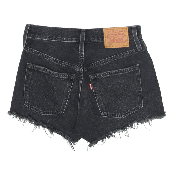 Ladies Levi Strauss # 501 Black Button Fly Denim Shorts