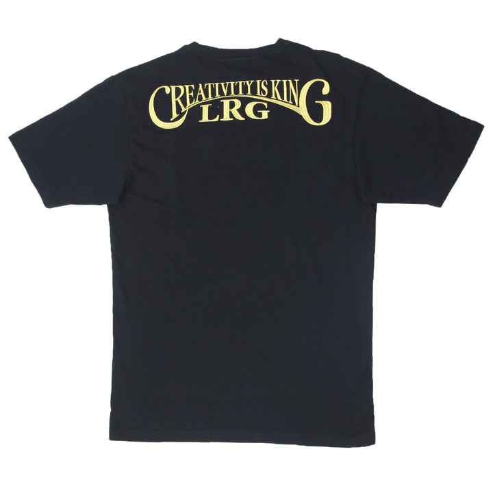 Mens LRG Creativity Is King Black T-Shirt