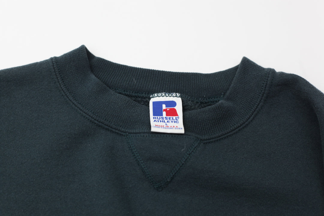 Vintage Russell Athletic Plain Crewneck Sweatshirt Made in USA L