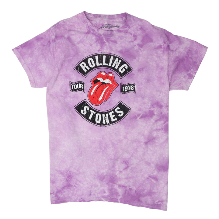 Mens The Rolling Stones Tie Dye Tour Band T-Shirt