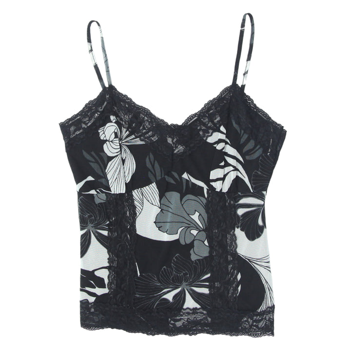 Y2K Mesh Floral Strappy Top