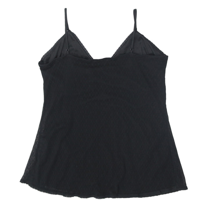 Y2K Mesh Strappy Black Top