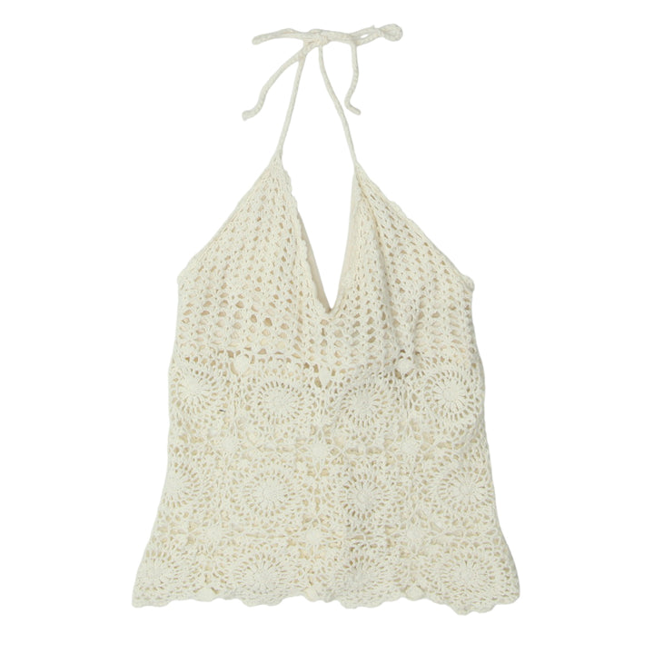 Y2K Crochet Strappy Top