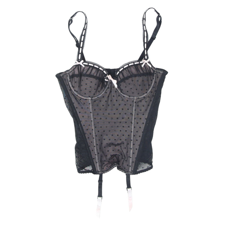 Y2K Mesh Black Corset