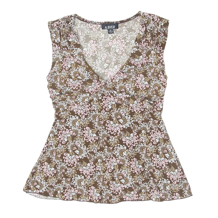 Y2K Sleeveless Floral Top