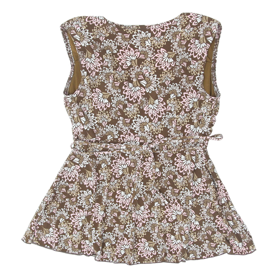 Y2K Sleeveless Floral Top