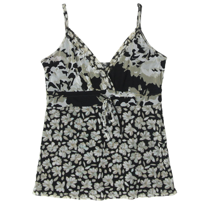 Y2K Mesh Floral Strappy Top