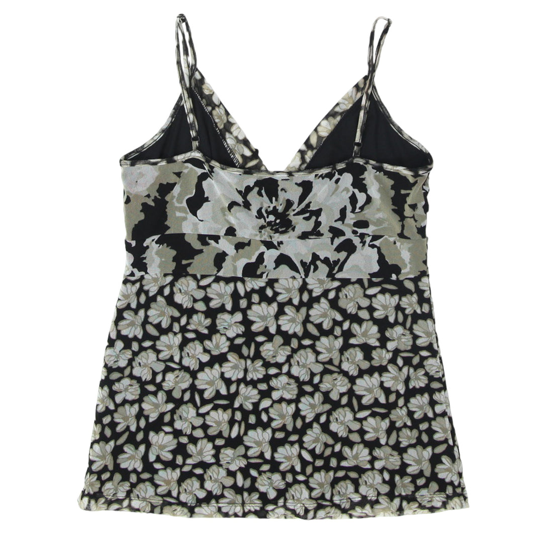 Y2K Mesh Floral Strappy Top