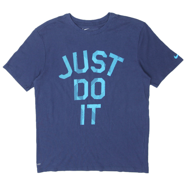 Mens Nike Just Do It Crewneck T-Shirt Navy Blue