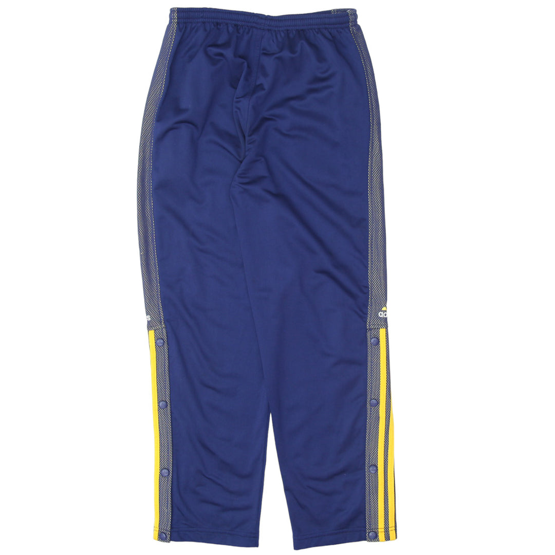 Boys Youth Adidas Yellow Stripes Navy Track Pants