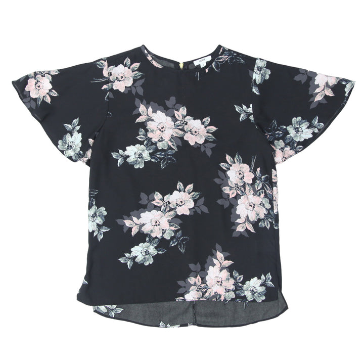 Ladies Ardene Black Floral Top