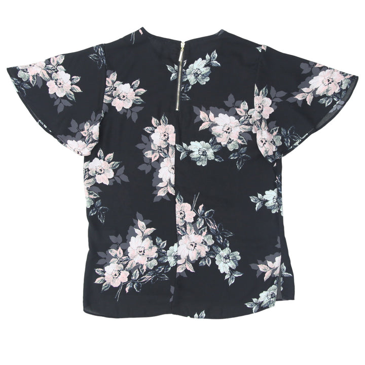 Ladies Ardene Black Floral Top