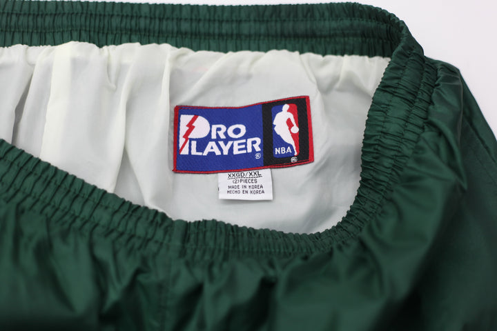 Vintage Pro Player NBA Nylon Track Pants Green