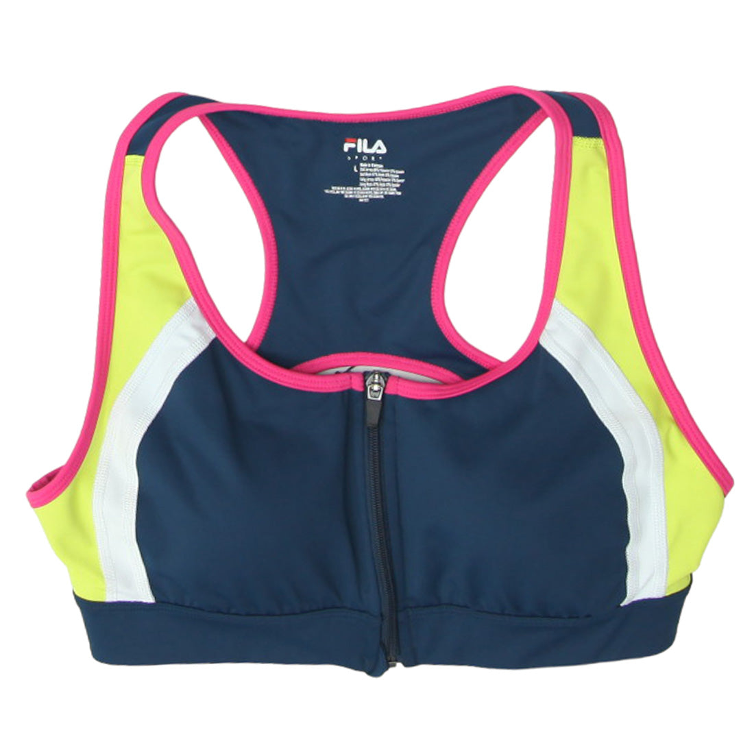 Fila front zip clearance sports bra