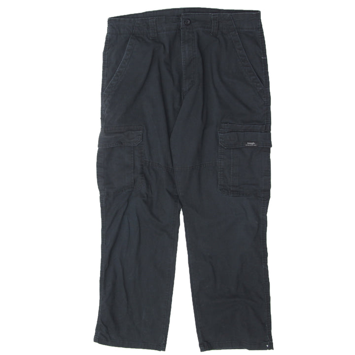 Mens Wrangler Black Cargo Pants