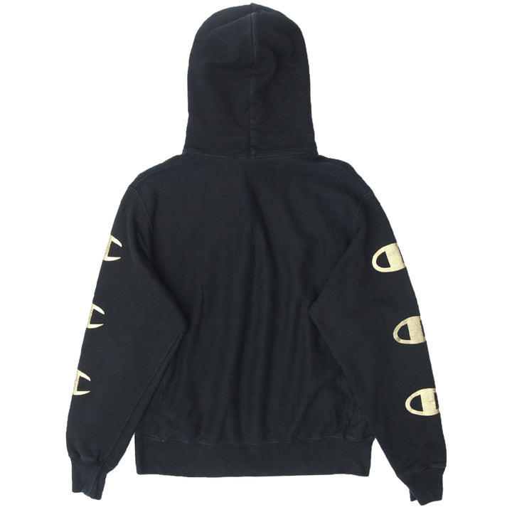 Mens Champion Reverse Weave Black Pullover Hoodie