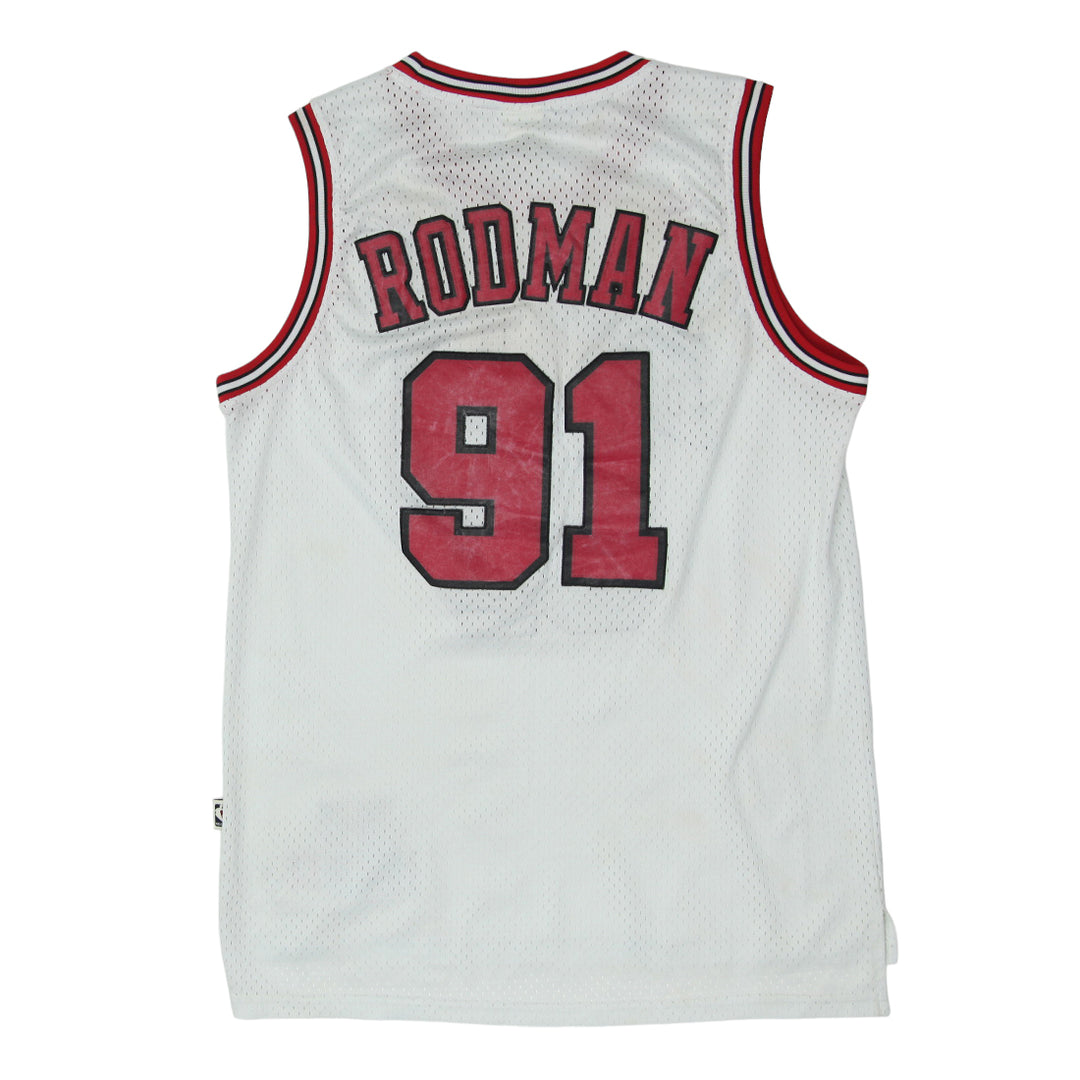 Vintage Adidas NBA Chicago Rodman # 91 Bulls Basketball Jersey