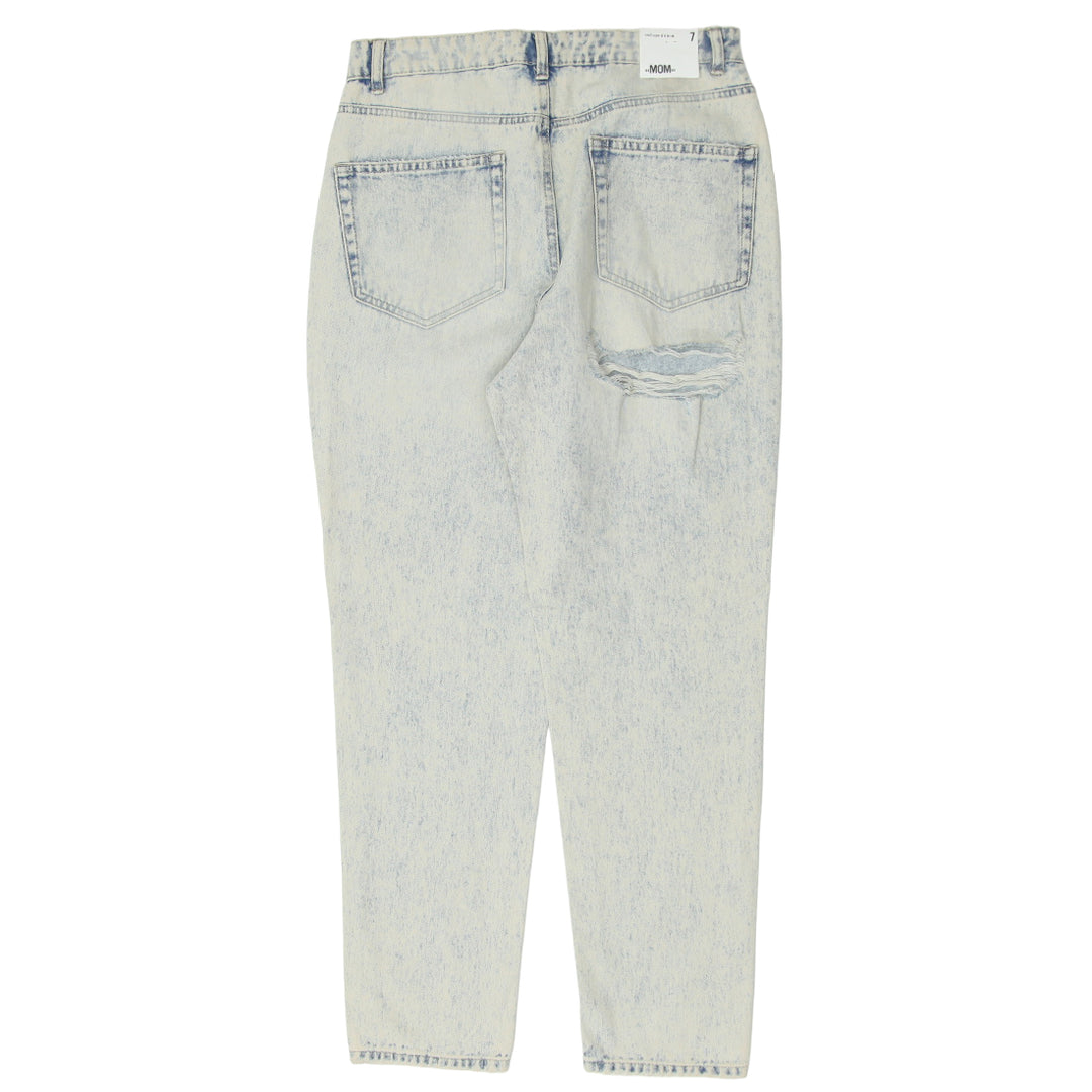 Ladies Refuge High Rise Ripped Mom Jeans