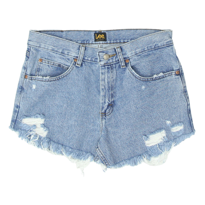 Ladies Lee Regular Fit Frayed Denim Shorts