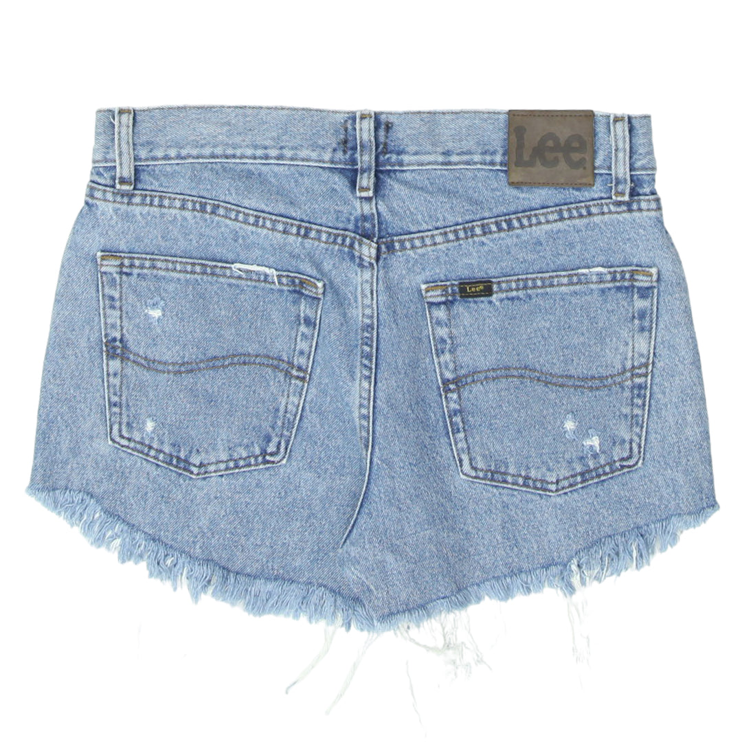 Ladies Lee Regular Fit Frayed Denim Shorts