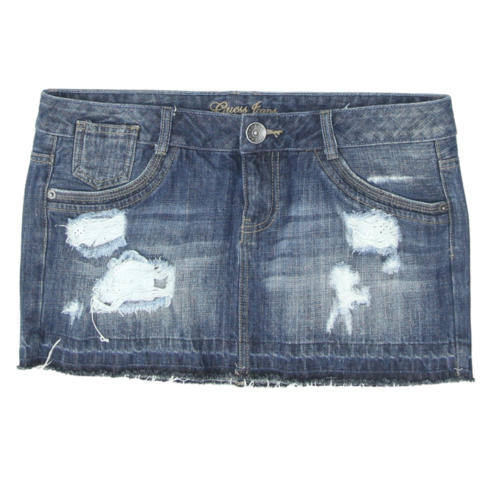 Ladies Guess Ripped Denim Skirt