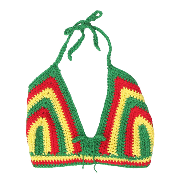 Y2K Crochet Halter Crop Top