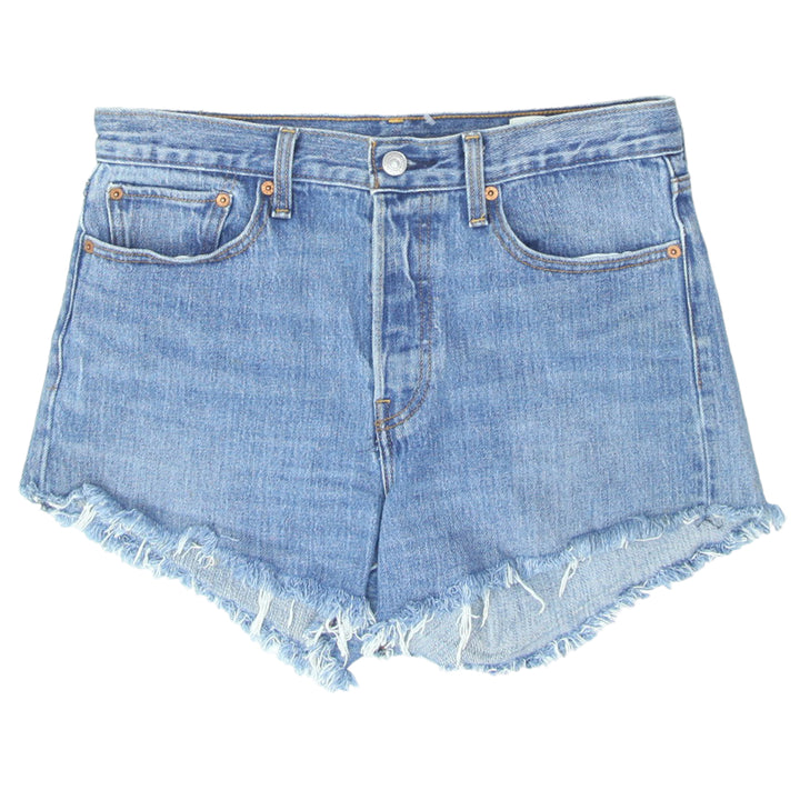 Ladies Levi Strauss White Oak Cone Denim Button Fly Shorts