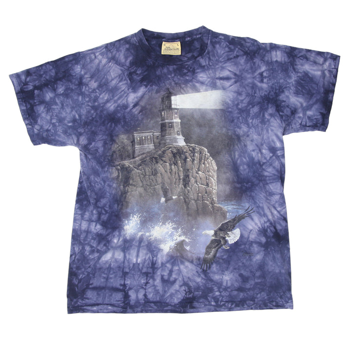 1999 Vintage The Mountain Lighthouse Tie Dyed T-Shirt L