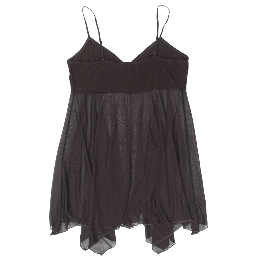 Y2K Le Chateau Strappy Glittered Top
