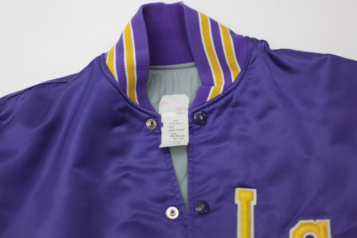 Vintage ILGWU Union LSU Satin Jacket Small