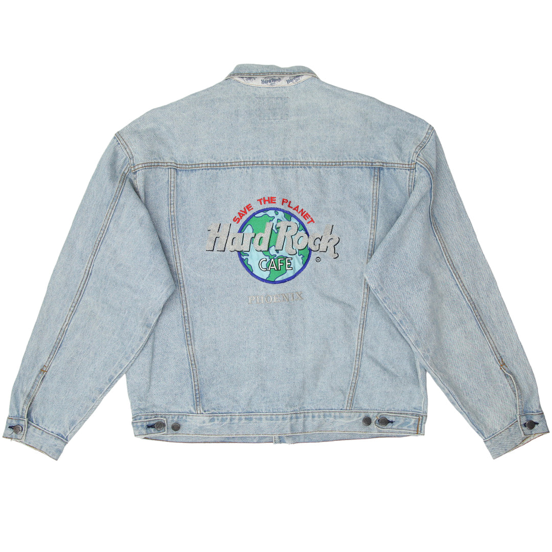 Vintage Hard Rock Café Phoenix Embroidered Denim Jacket