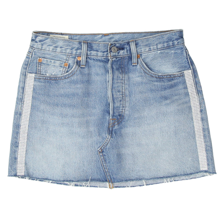 Ladies Levi Strauss Button Fly Denim Mini Skirt