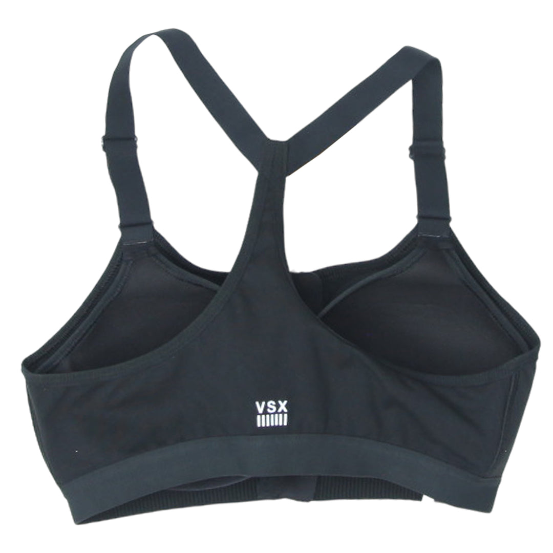 Ladies Victoria's Secret Front Zip Black Sports Bra